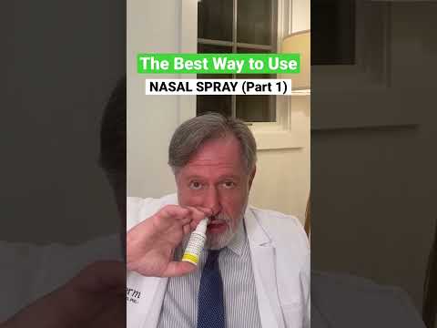 How to use a nasal spray properly ✅ #allergies #howto #doctortips #congestion #sneezing