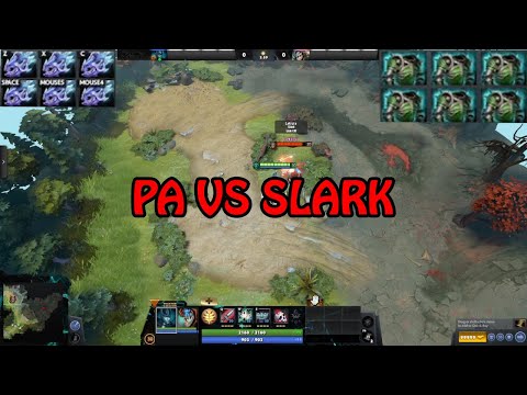 PA VS SLARK | NO ITEM, FULL MOON SHARD, FULL ASSULT CUIRASS