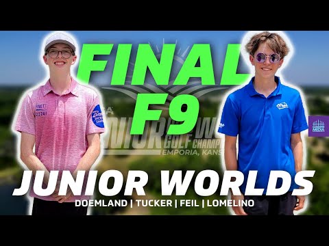2025 PDGA Junior Disc Golf World Championships | FINALF9 | Doemland, Tucker, Feil, Lomelino | MJ18