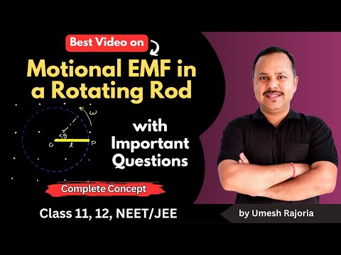 Induced EMF in a Rotating rod | Electromagnetic Induction | Important Questions | 12 Physics #cbse