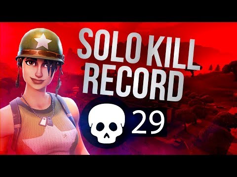 SOLO KILL RECORD **29**Fortnite World Record