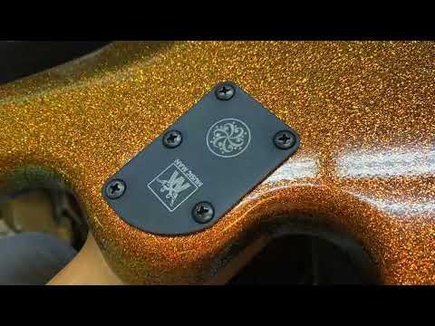 Ernie Ball Music Man DarkRay Stingray Maple board 5 String Bass Gold Bar w VIDEO