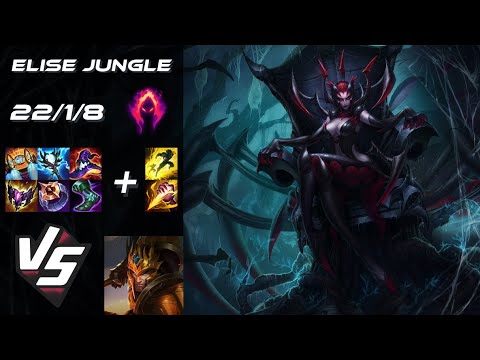JUNGLE Elise vs Jarvan IV - EU Grandmaster Patch 14.20