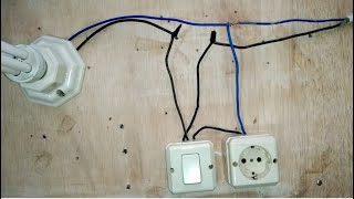 Download lagu Cara Menambah Stop kontak Pada saklar Tunggal satu lampu mp3