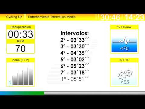 Entrenamiento Nº23 Cycling Up - Interválico Medio Ciclo Indoor by David Aguado