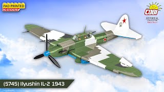 Cobi 5745 II WW Iljušin Il-2 Šturmovik, 1:32, 636 k, 2 f