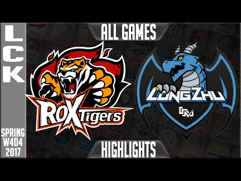 Rox Tigers vs Longzhu Gaming Highlights ALL GAMES - LCK Week 4 Day 4 Spring 2017 - ROX vs LZ