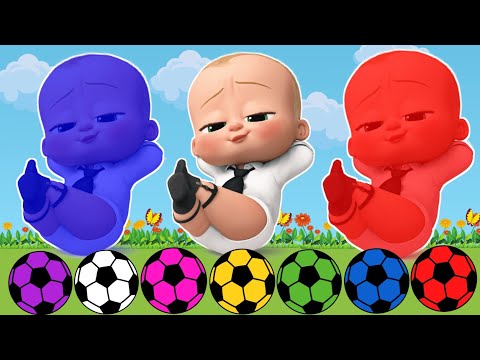 الالوان للاطفال باللغة العربية مع الطفل الرئيس والكرات الملونة _ تعليم الاطفال الالوان _ color's