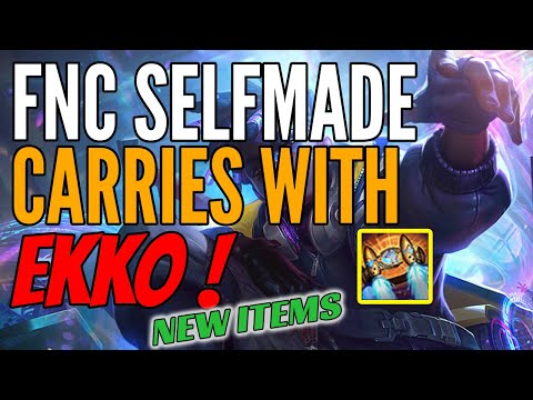 FNC Selfmade Plays Ekko Jungle vs Kayn Challenger Gameplay - New Items Season 11 Hextech Rocketbelt