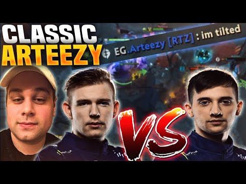 Mason: Classic Arteezy Tilted Playing MID, Mason Plays Offlane (ft. Crit, Lelis vs. Arteezy)