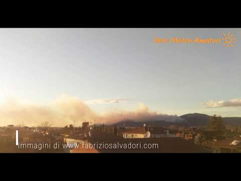 Incendio Monti Pisani 25 Febbraio 2019