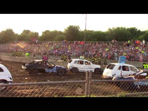 Lodi Wi 07/14/2018 demolition derby compact team heat 3
