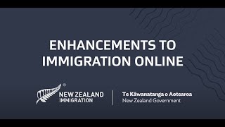 Enhancements to Immigration New Zealand’s online application system
