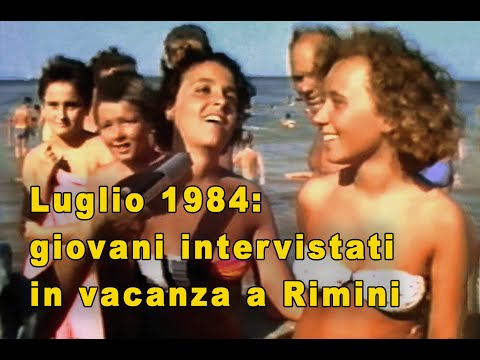 Bellissime e preziose testimonianze dei giovani degli anni 80 in vacanza a Rimini