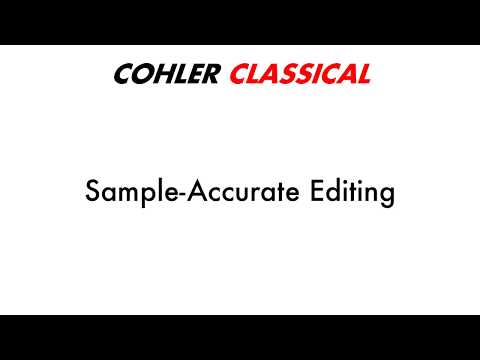 Sample-Accurate in Cohler Classical - Classical Music Source-Destination 4-point Editing in REAPER