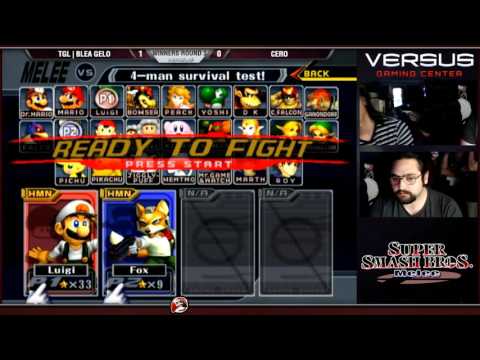 VS Weekly 4/10/16 - Winners R3 - TGL|Blea Gelo (Luigi, Marth) vs Cero (Fox) - Melee