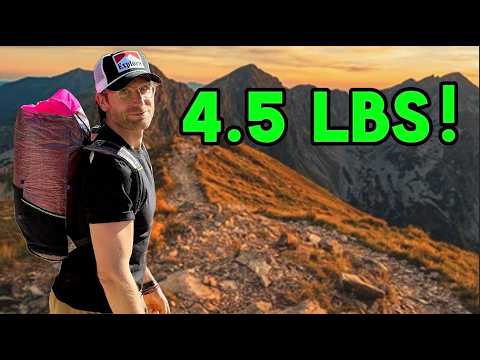 The Lightest 3 season PCT Gear List Ever! (4.5Ibs)