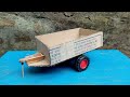 How To Make Cordbord Trolley Tractor Trolley