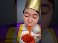 Spicy Food Challenge Fire Noodles, Crispy fried chicken Mukbang | Funny Videos | HUBA #shorts