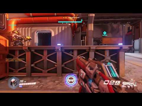 Overwatch: Beta gameplay pt11- Reinhardt is an Op monster, soldier 76 gets it done