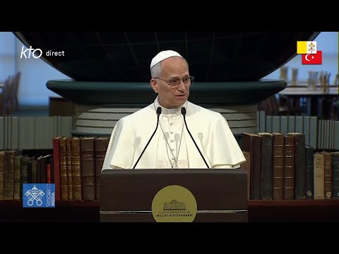 Rencontre du pape Léon XIV avec les autorités, la société civile et le corps diplomatique à Ankara
