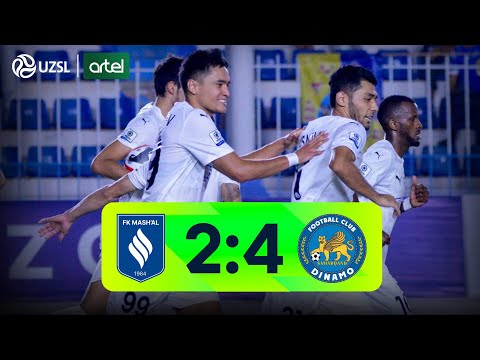 Superliga 17-tur. Mash’al - Dinamo bahsida kiritilgan gollar va xavfli vaziyatlar (Highlights)