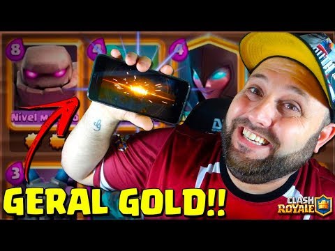 MONTEI MEU PRIMEIRO DECK GOLD COM AS NOVAS SKINS DO CLASH ROYALE E ME SURPREENDI - BRUNO C