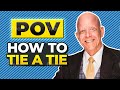 HOW TO TIE A TIE OVERHEAD POINT OF VIEW