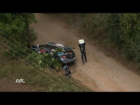 Rally Poland 2018 - Pieniążek Crash on SS3