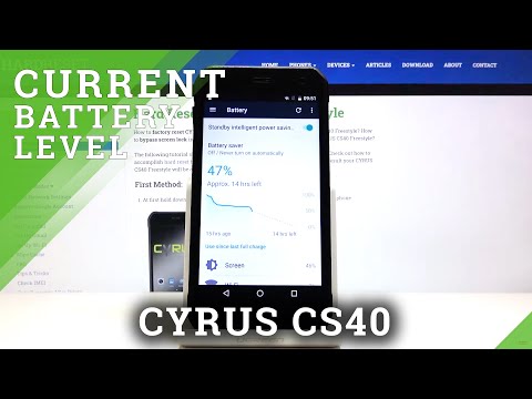 How to Activate Battery Percentage in CYRUS CS40 – Turn On Battery Percentage