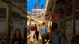 Melbourne Summer Night Market 2026, Queen Victoria Market #beautifulcity #cityview #travelmelbourne