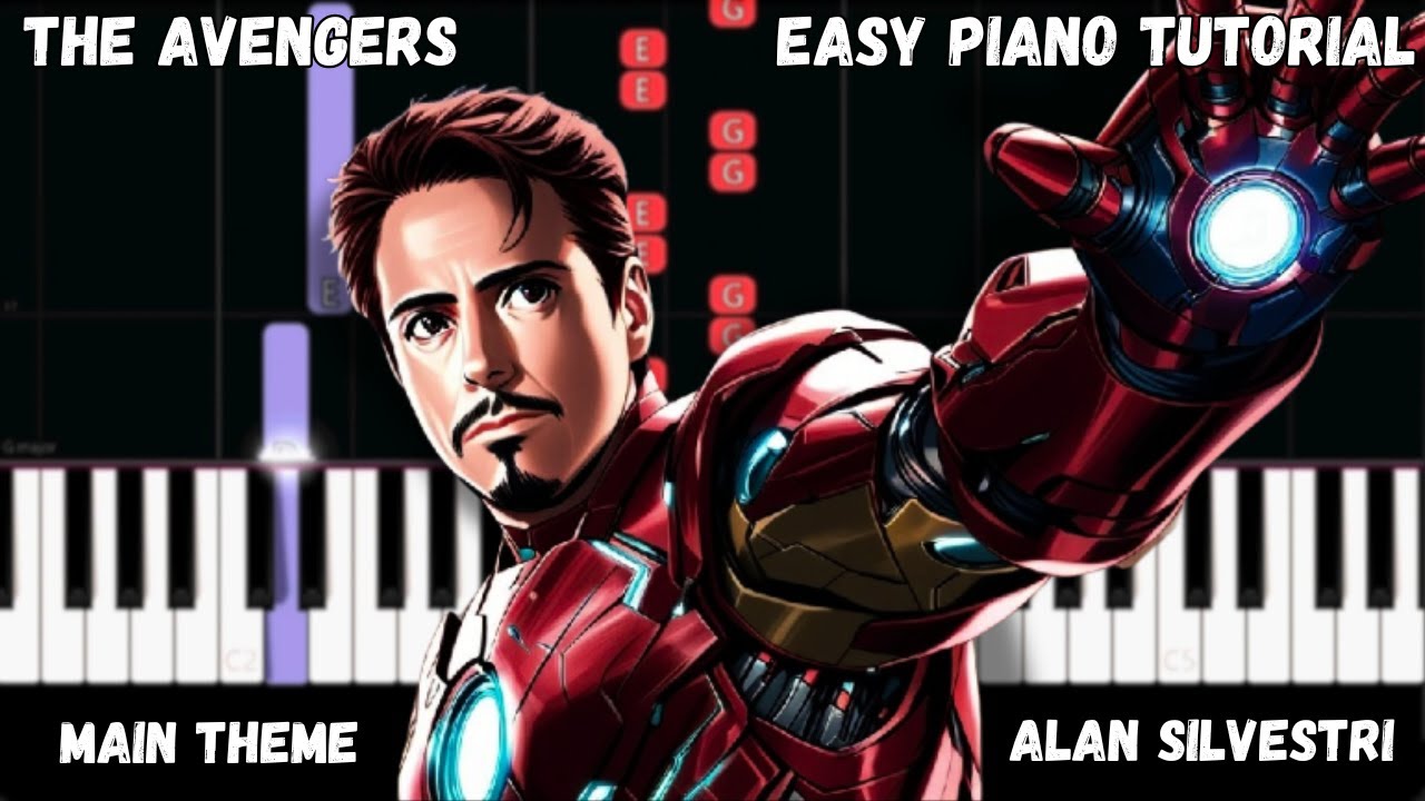 The Avengers Main Theme (Easy Piano Tutorial)