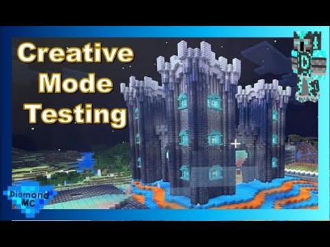 Diamond MC - FINISHING the CASTLE: Minecraft Creative Mode Testing