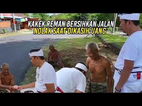 KDM TERKESIMA LIHAT KAKEK REMAN BERSIHKAN JALAN TEL4NJ4NG DADA-MENOLAK SAAT DIBERI UANG
