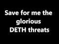 Dethklok - I Ejaculate Fire lyrics video 