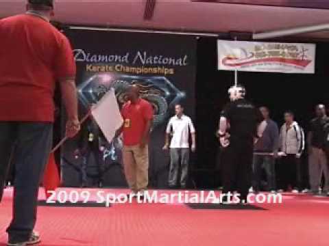Raymond Daniels v Greg Betlach - Men's team sparring - 2009 Diamond Nationals