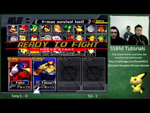 UCI 12 - Tony S (Fox) vs MIOM S2J (Falcon) - Super Smash Bros. Melee