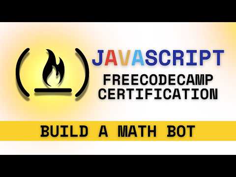Building A Mathbot Step 1 Freecodecamp Javascript Certification Programming Coding