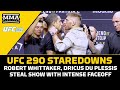 Robert Whittaker, Dricus du Plessis Steal Show At Presser Faceoffs | UFC 290 | MMA Fighting