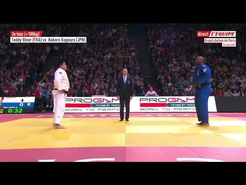 Teddy Riner (FRA) vs Kokoro Kageura (JPN) - La Défaite de Teddy Riner!