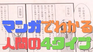 マンガでわかる人間の4タイプ「司令」「注目」「法則」「理想」