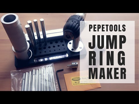 How to make JUMP RINGS for jewelry - how to set up & use Pepetools Jump Ring Maker 2.