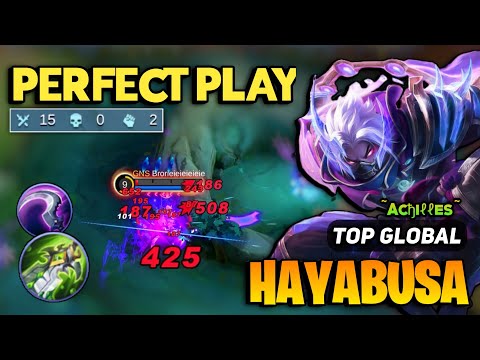 IMMORTAL! Hayabusa Best Build 2023 [ Hayabusa Top Global Gameplay] By ~Acђiℓℓes~ - MLBB
