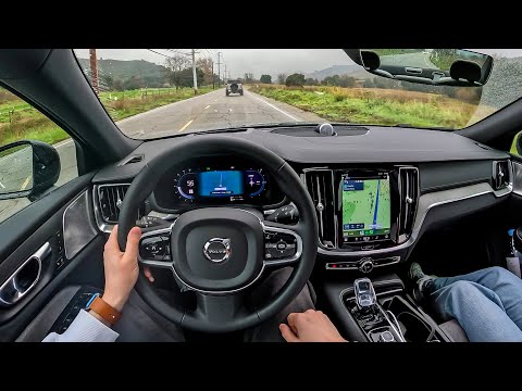 2024 Volvo S60 Recharge T8 - Rainy Day Drive to Malibu