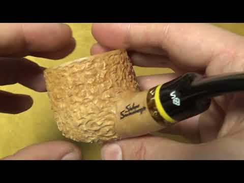 Pipa Santambrogio rusticata naturale  major - Quarter Bent Pot - SS220