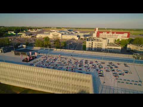 Yoga in unusual places - Vilnius Airport