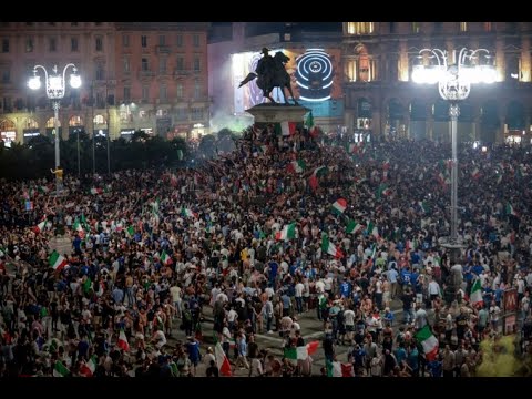 ITALIAN FANS CELEBRATE EURO 2020 FINAL VICTORY AGAINST ENGLAND .. Euro2020