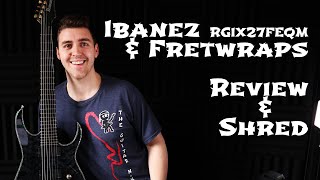 Video thumbnail for Ibanez and fretwraps - RGIX27FEQM 7 string Iron label with EMG707 pickups - Shred and Review by The Guitar Ninja