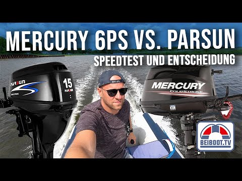 MERCURY 6hp vs. PARSUN 15hp | Outboard test drive on a Honda Honwave T30 inflatable boat