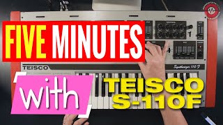 Video thumbnail for 5 MINUTES WITH  - Teisco 110F Synthesizer by sonicstate